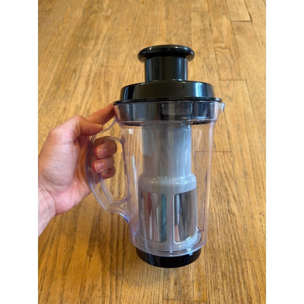 Magic Bullet Juicer Attachment Pitcher Filter Plunger Replacement Parts Black